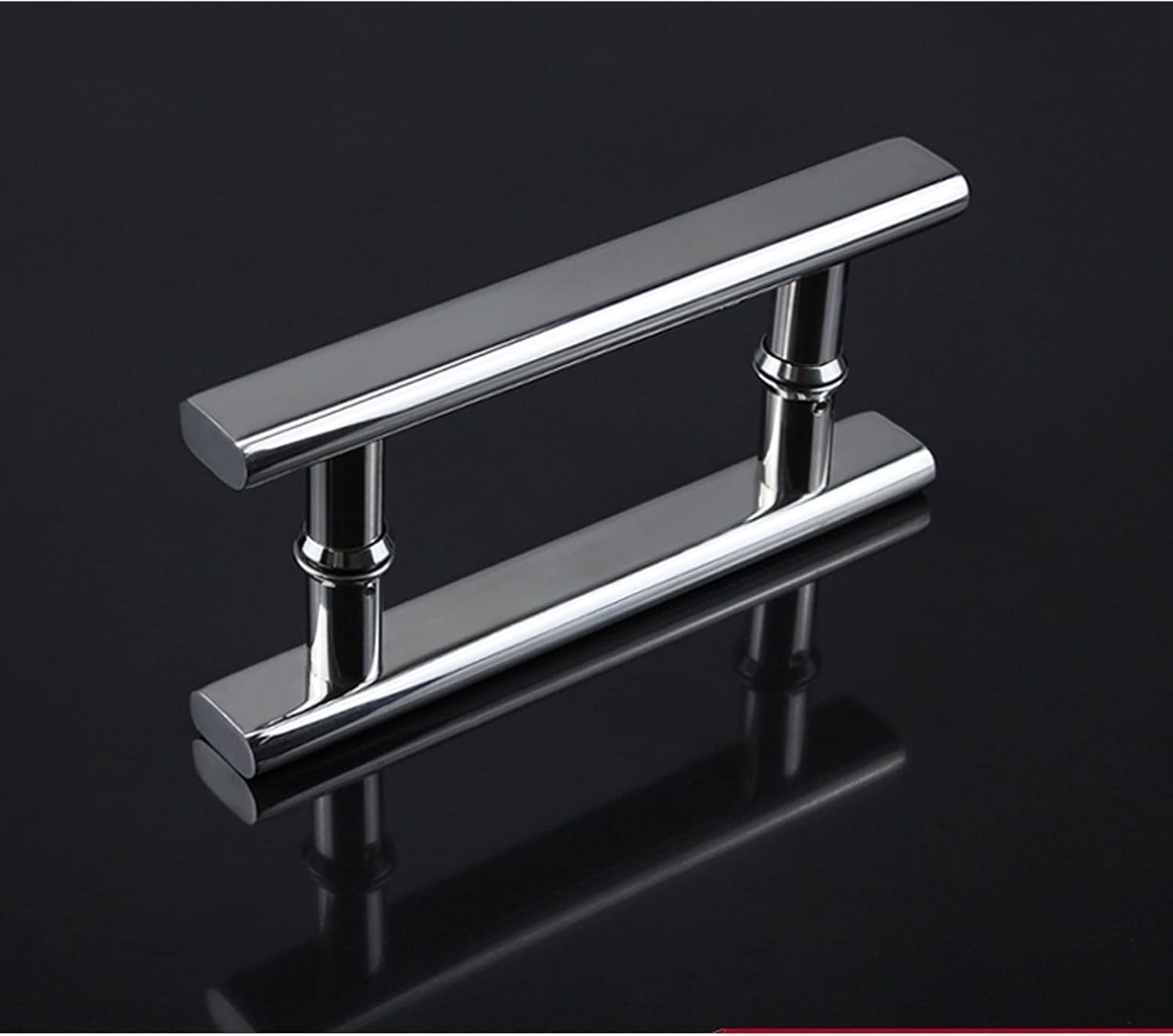 Stainless Steel Bathroom Glass Door Handles Sets Hole Center Spacing 145/440mm Sliding Doors Pull Handle for Office Hotel Shower Door Knobs (Size : 440mm)