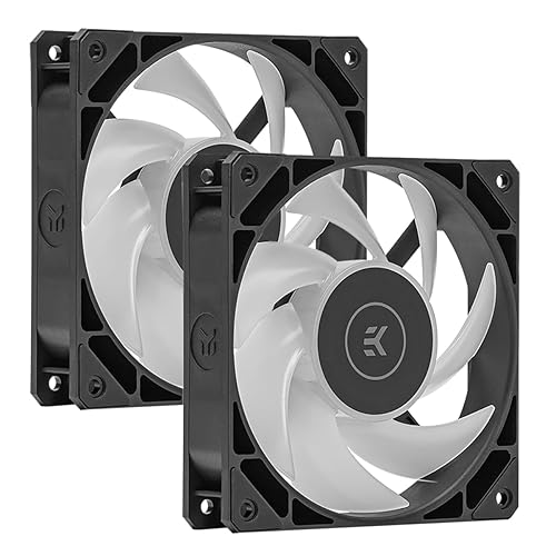 EKWB Ventilador EK-Loop FPT de 5.512 in, 600-2200 RPM, RGB digital, negro, paquete de 2