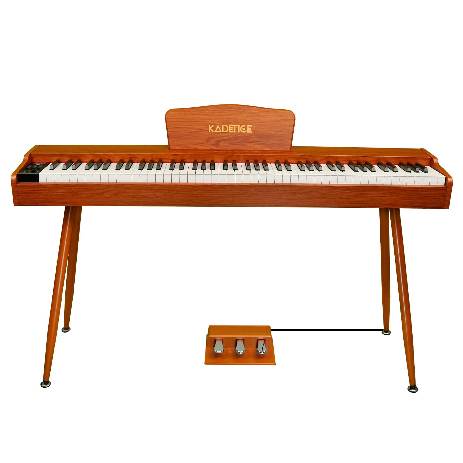 Kadence Digital Piano GEN25 DP01 - Weighted 88 Progressive Hammer Action Keys Portable Piano with Wooden Stand Brown, French dream chip, Triple Pedal and MIDI (Generation 2025)-picture-30