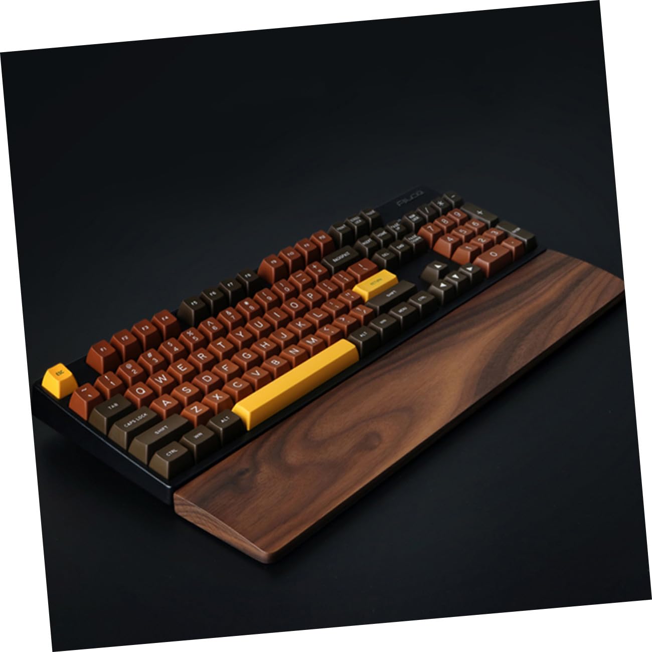 Ergonomische Handgelenkauflage zur Entlastung der Handgelenke aus Walnussholz 300x80mm mit Natürlichem Design und Handwerkskunst für Computer