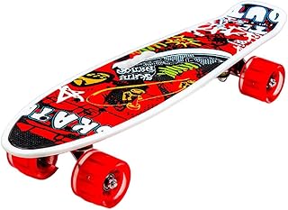 Colorful Mixed Shapes Red Skate Board - 212-B