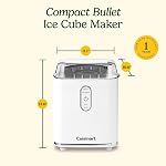 Cuisinart Compact Bullet Ice Cube Maker, Countertop, Sm & Lg cubes de glace, auto-propre (IMC-2C)