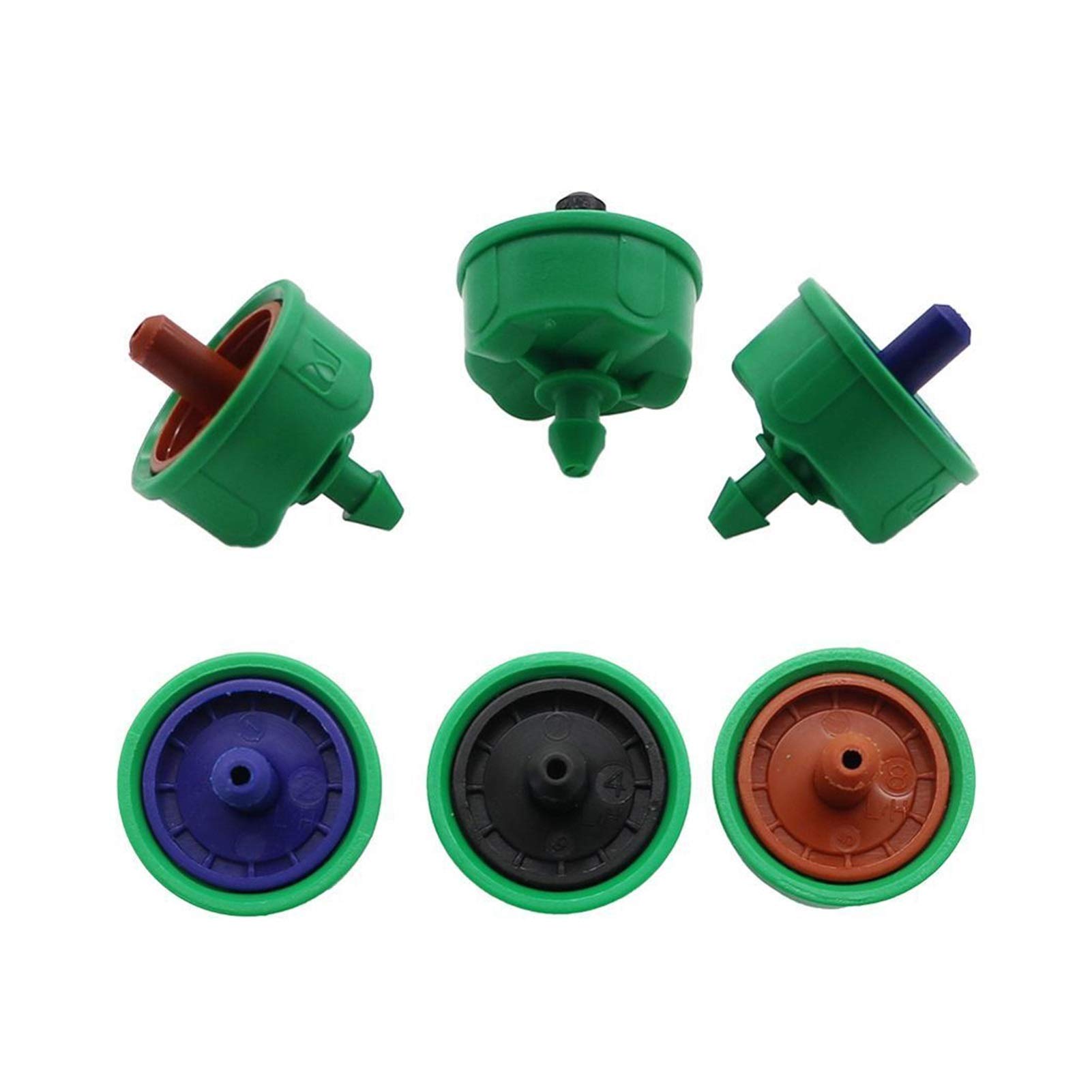 Invernadero micro goteo de riego 8PCS 2L / 4L / 8L DULGADOR DE PERMANACIÓN DE PERMANACIÓN DE FLUJO ESTABLE 4/7 MM Control de la manguera Control de presión Emisor Emisor Verter Gotero (Color : 8L)