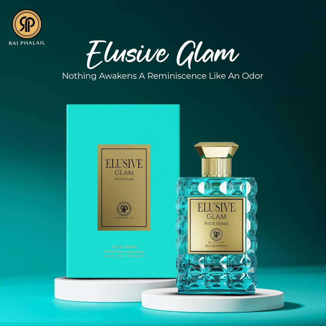 Elusive GLAM Pour Femme Eau De Parfum for Women – Floral Fruity Musk Fragrance with Yuzu, Peony & Amber – Long Lasting Elegant Scent - Image 4
