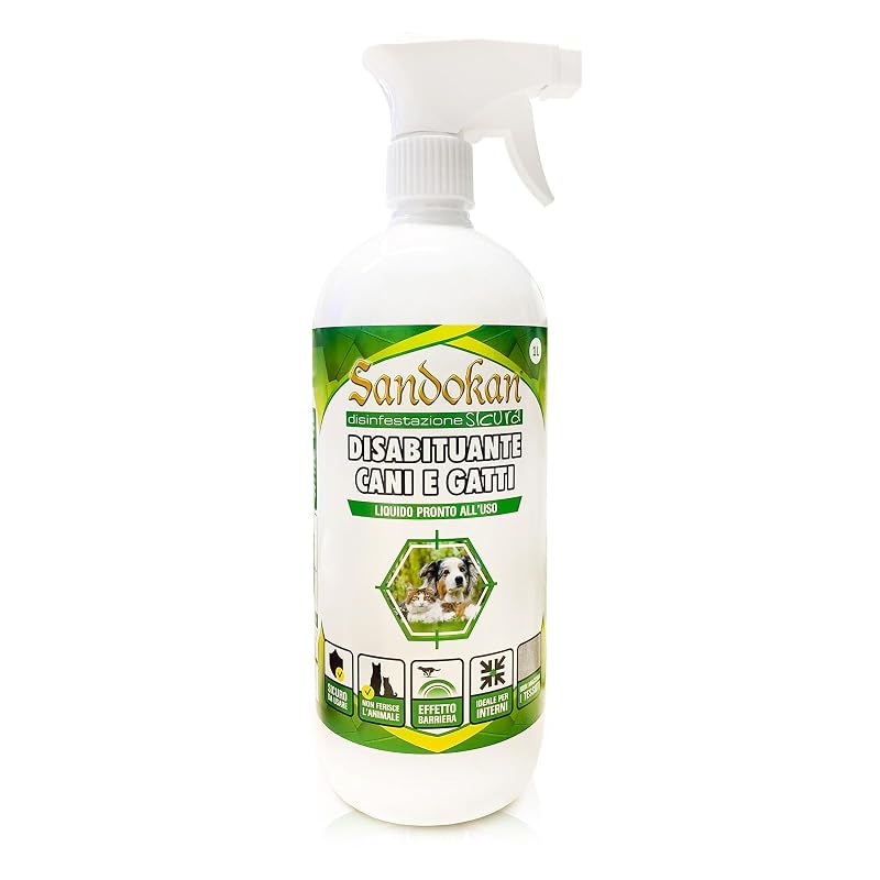 Repelente para Cães e Gatos Sandokan com Óleos Essenciais Naturais 1 L