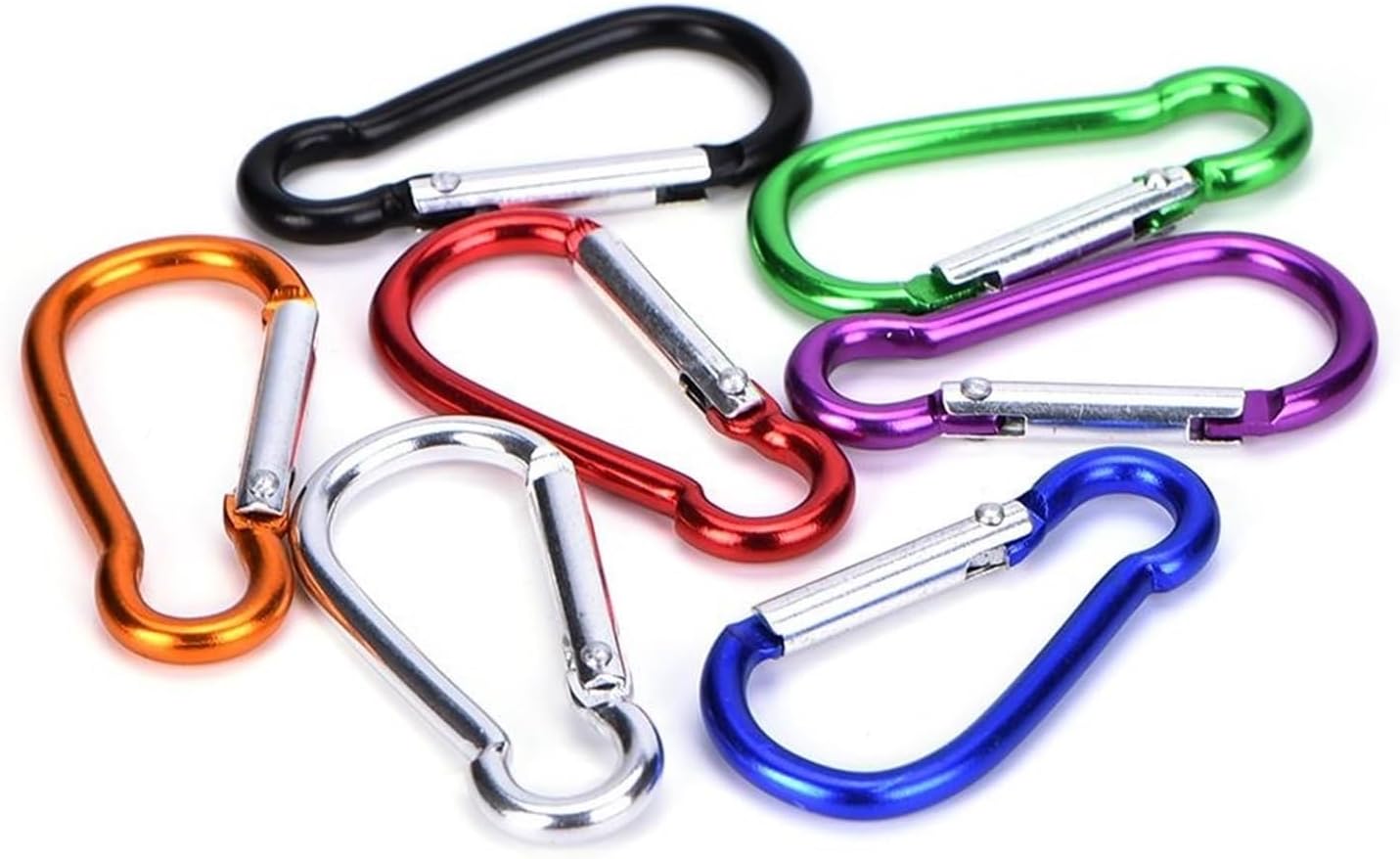 Snap Clips Snap Hooks 5Pcs Aluminum Alloy D Spring Clip Tools