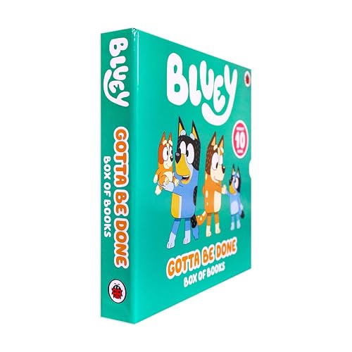 Bluey Gotta Be Done! 10 Picture Books Story Collection Box Set (Typewriter, Swim School, Shadowlands, My Mum is the Best, Mum School, Daddy Robot, Daddy Putdown, My Dad is Awesome, Camping, Baby Race)