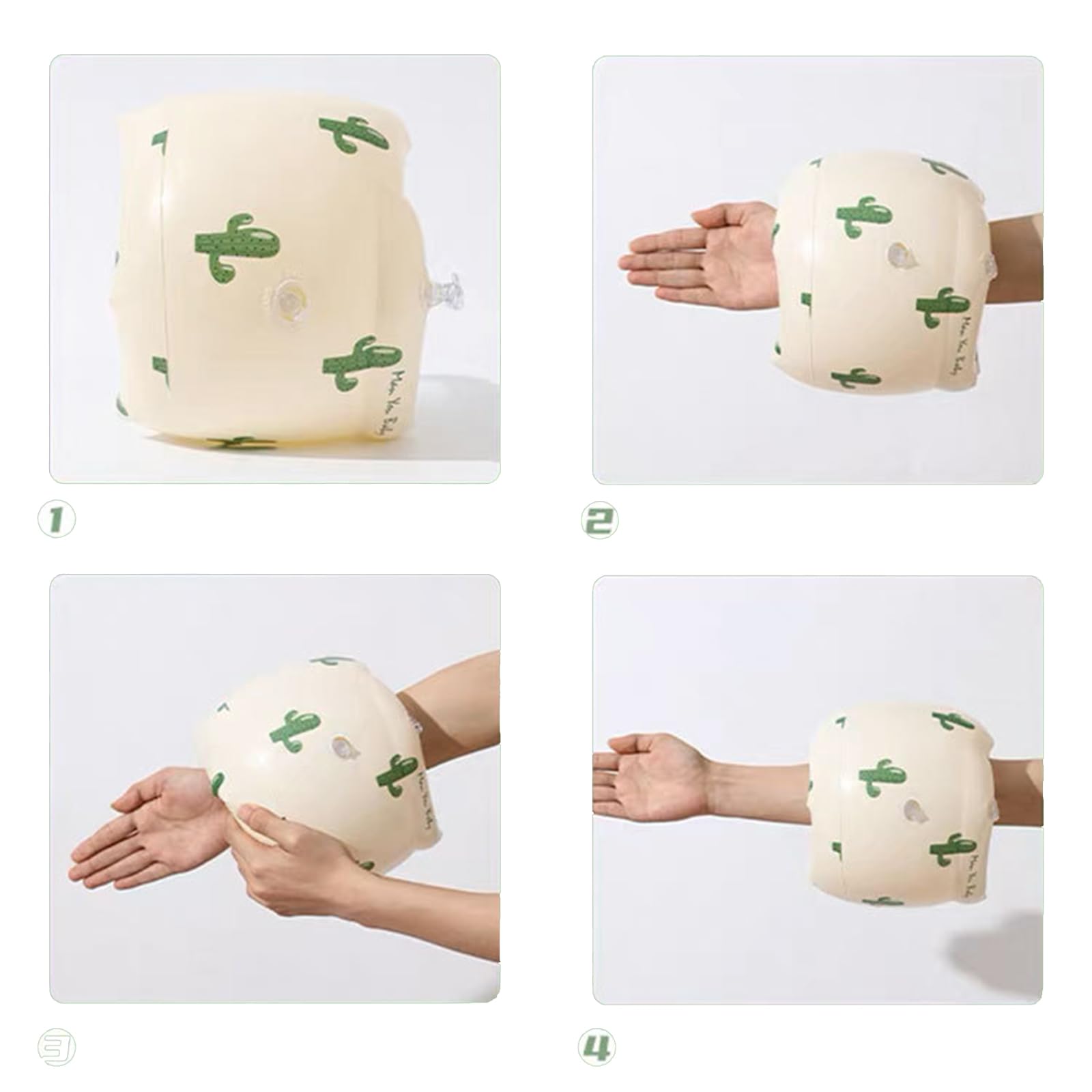 1Pair Swim Arm Floaties Swimming Arm Float Inflatable Swim Armbands Swim Floater Sleeves for Adult and Kids