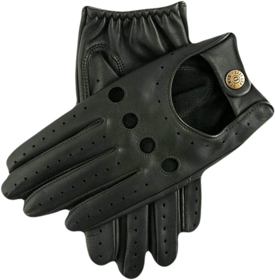 Dents Mens Delta Classic Leather Driving Gloves - British Racing Green