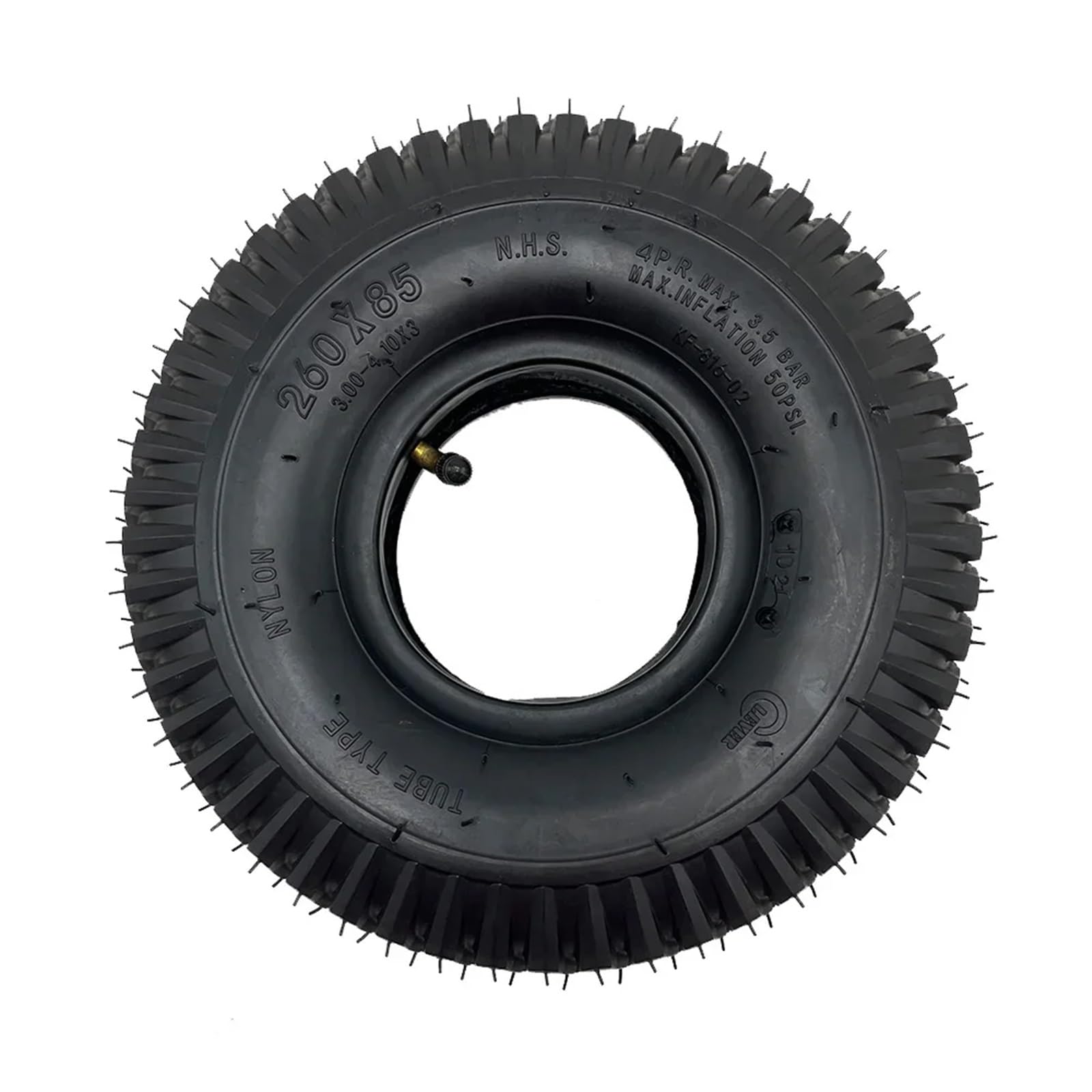 Camera d'Aria Monopattino Elettrico Pneumatico 260x85 3.00-4, Camera d'Aria, Pneumatico Esterno for Scooter Elettrico, Parti di Ruote pneumatiche(Inner Outer Tire)