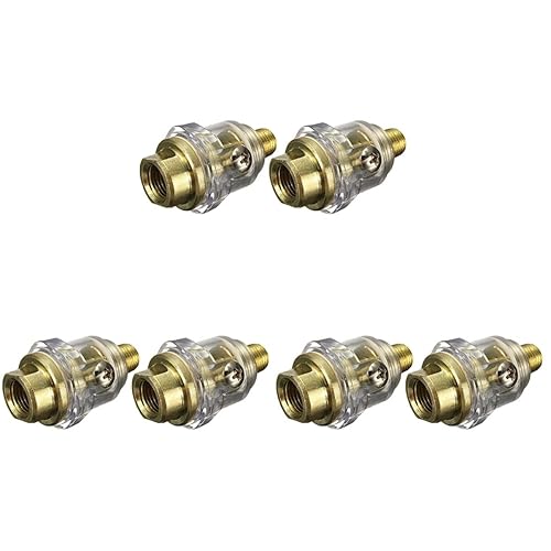 6 unids a línea de acceso práctico Frl Mini en lubricador Aplicaciones Compresor Sistema de aire engrasador de pulgadas en línea para Bsp hembra