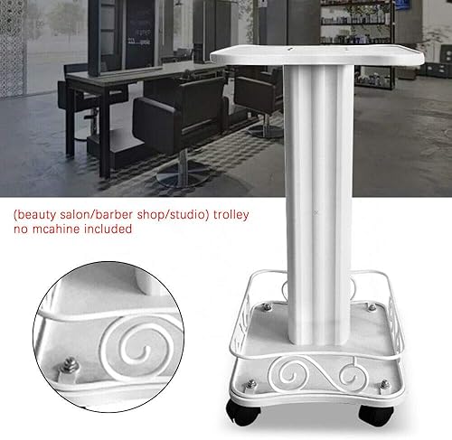 Miniatura 3 de DYRABREST Carrito móvil para salón de belleza con ruedas, blanco, 13.8 in x 13.4 in, capacidad de carga de 88.2 lbs