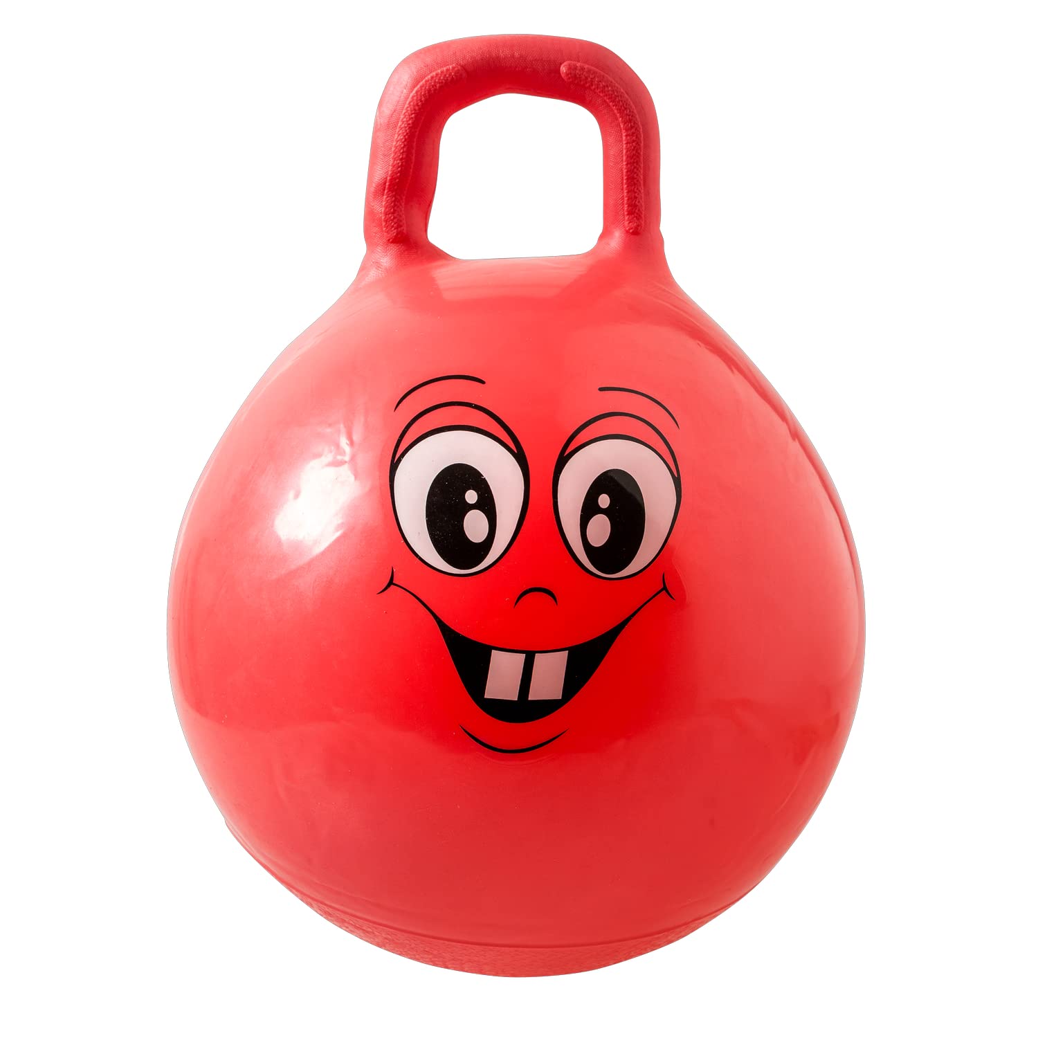 Idena 40093 – Sprung Ball Happy Face, 45 – 50 cm, Rosso