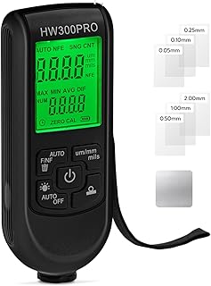 Digitales Schichtdickenmessgerät, Lackmessgerät Auto mit Tragbarem Seil,0-2000 um Lackdickenmessgerät,Auto-Lackschichtdickenmessgerät für Gebrauchtwagenkäufer-Schwarz