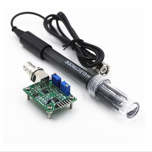 Miniatura 2 de PH0-14 Módulo de sensor de detección de valor + sonda de electrodo de pH BNC para Arduino