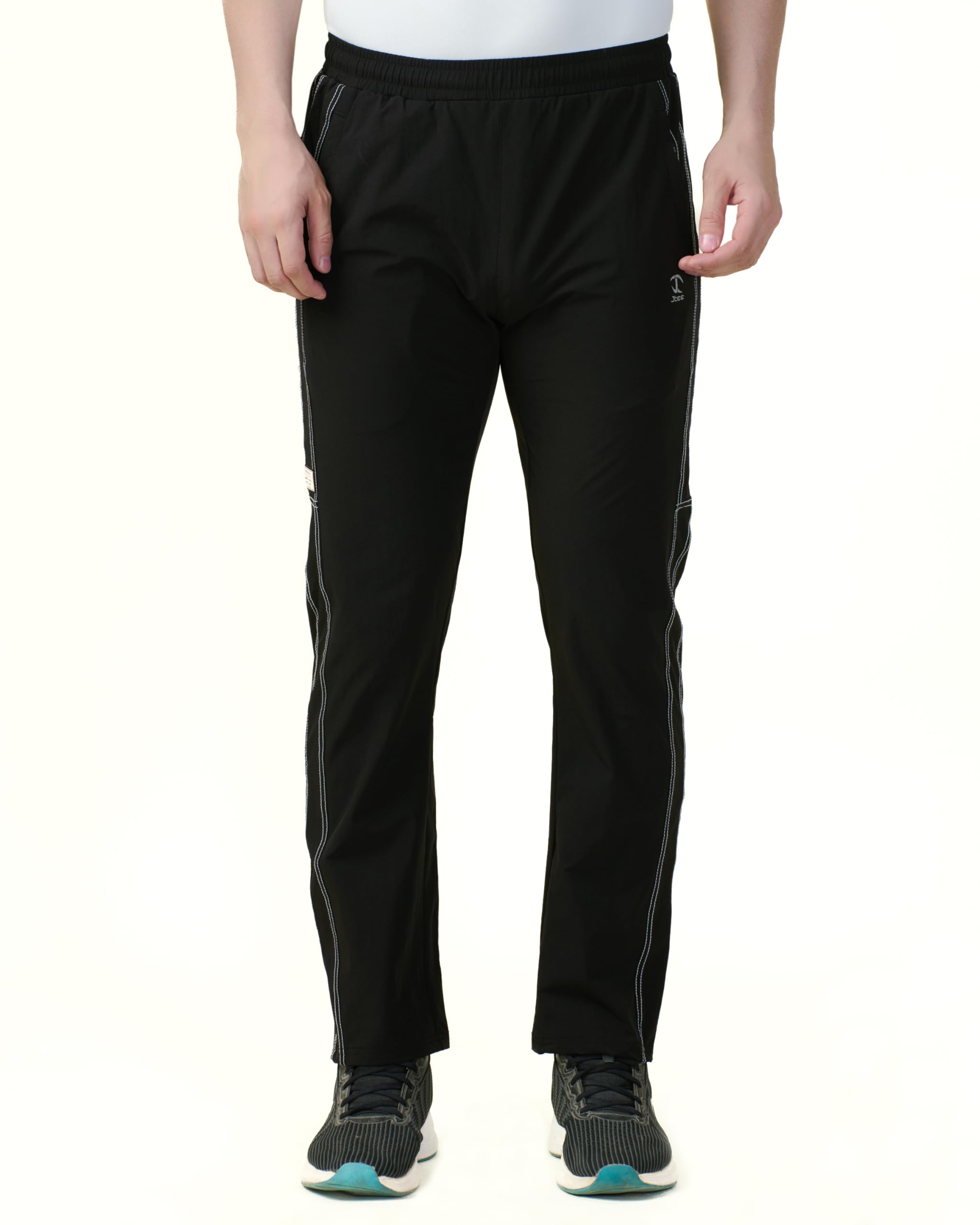 Stitch Stride Track Pant for Men – 95% Nylon & 5% Lycra | Stretchable, Breathable & Quick-Dry Active Track Pants | Ideal for Gym, Training & Running-image-27