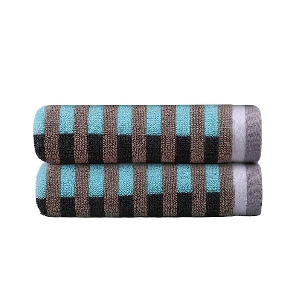 Serviette douce visage coton TILEZE absorption eau bain hiver essuyage cheveux 2Ps