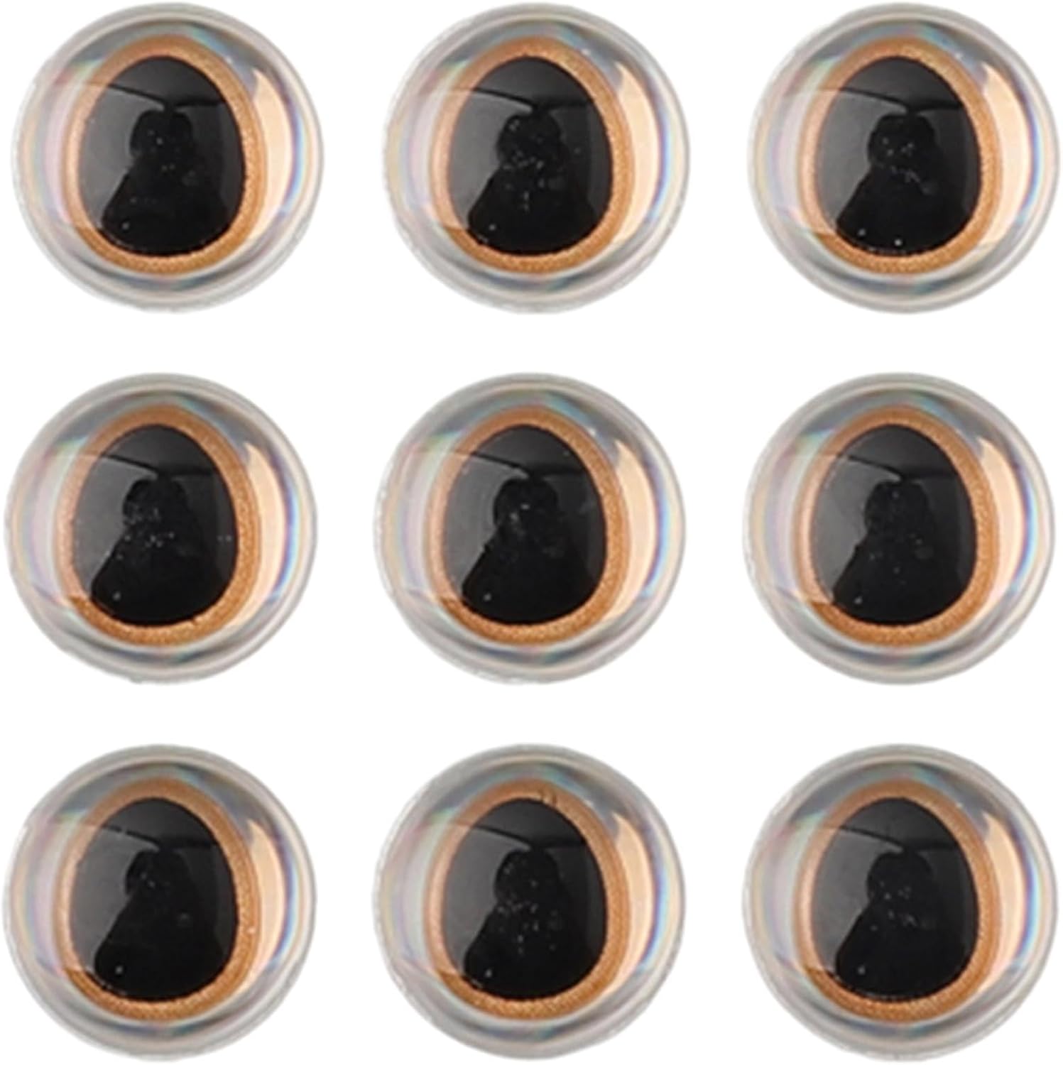 Compatible with 100 Pcs 3D Holographic Fishing Lure Eyes for Fly Tying Stickers 6mm, 8mm, 10mm, 12mm Topwater Baits