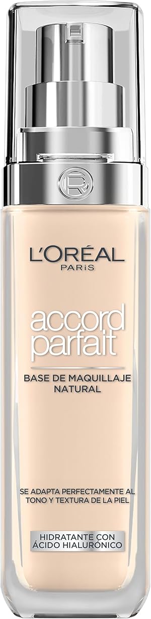L'Oréal Paris, True Match Foundation, nahtlos verblendbar, mit Hyaluronsäure, vegane Formel, flüssige Textur, mittlere Deckkraft, natürliches Finish, für alle Hauttypen, 1.N Neutral Light, 30 ml