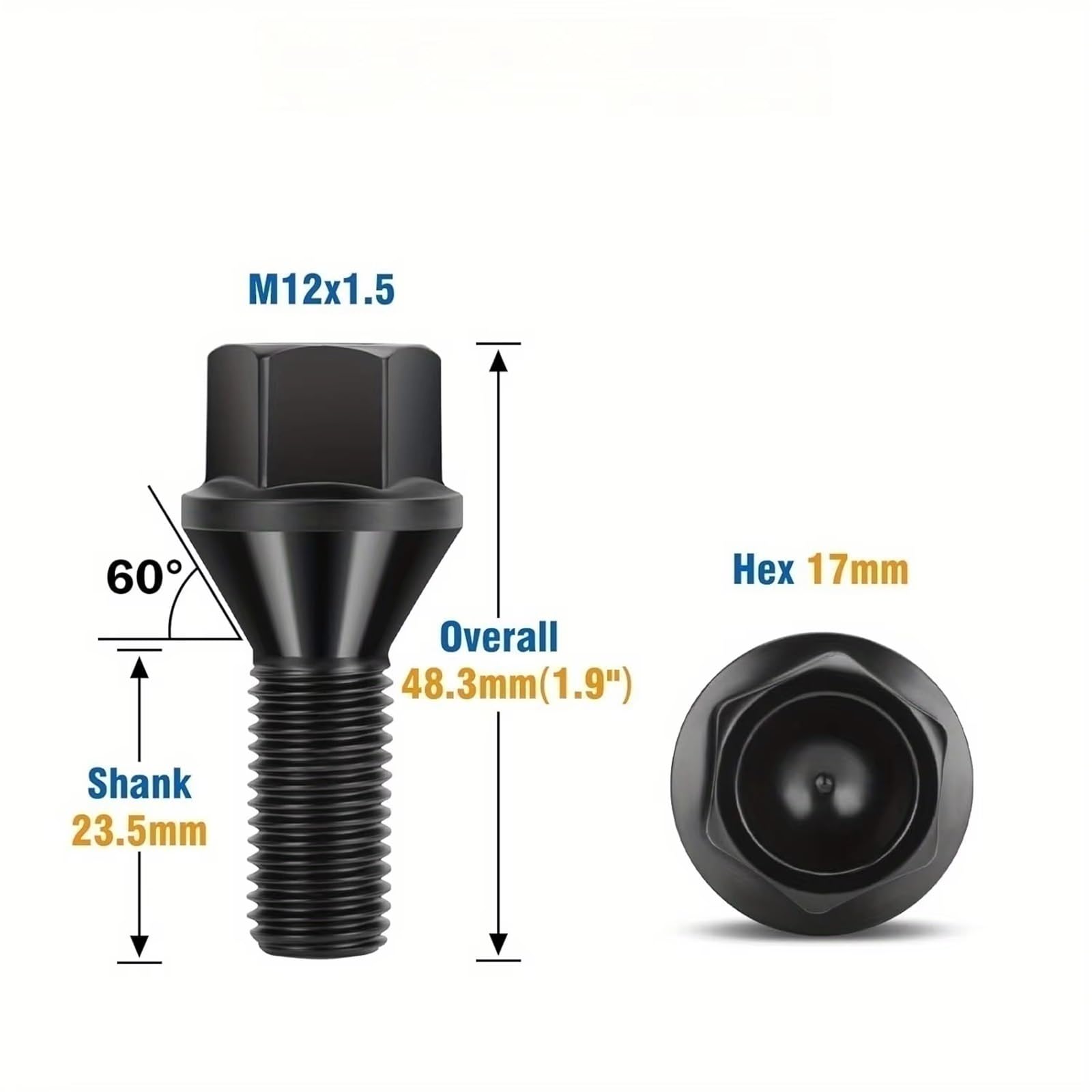 Bulloni ruota auto Compatibile Con BMW Per 3 E90 LCI 2007 2008 2009 2010 2011 Set Di 20 Dadi Esagonali Di Ricambio Per Cerchi In Lega OEM: 36136781150