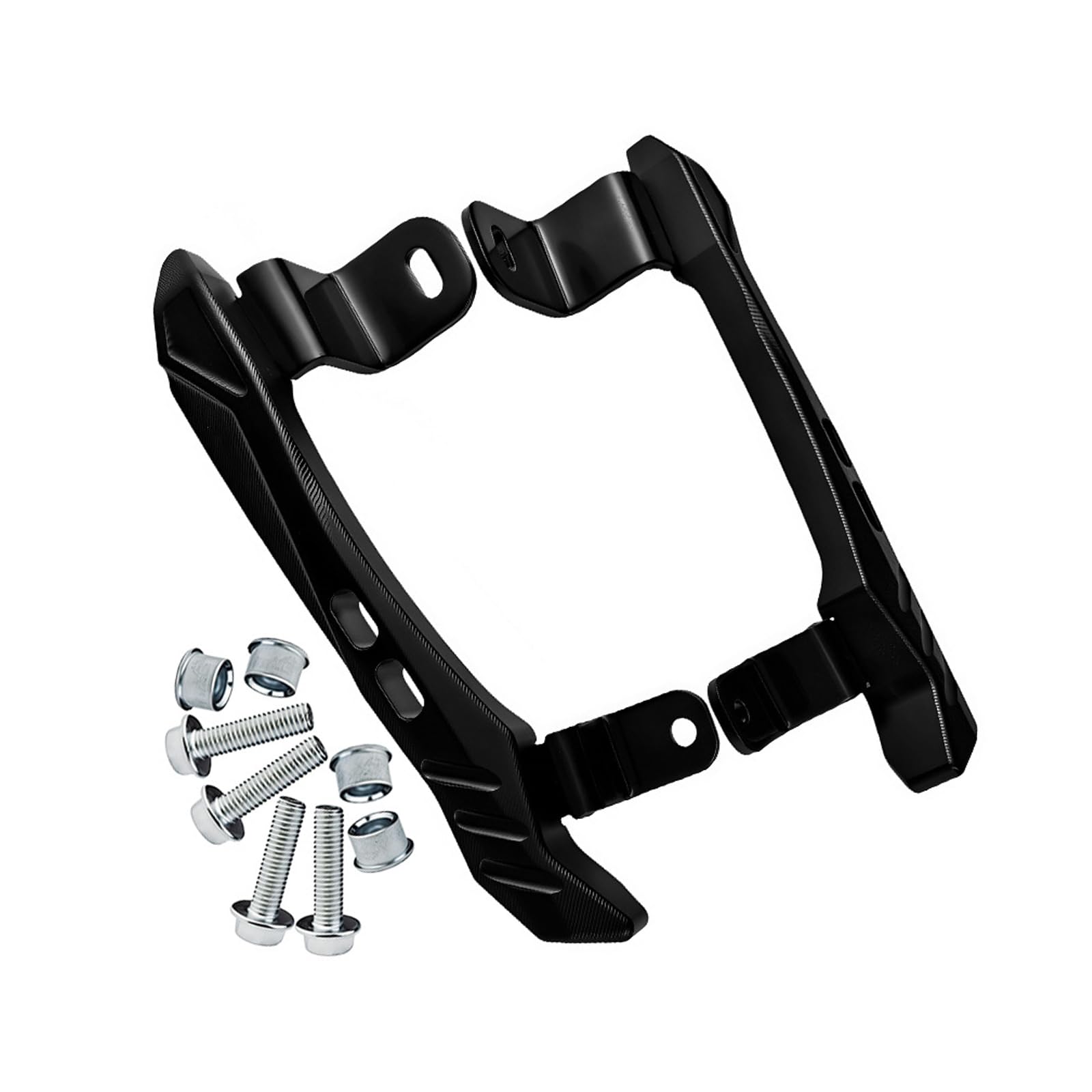 Maniglia posteriore anodizzata per moto YZFR3, nera | Alluminio lavorato con lunga durata per la pista generale del passeggero del motociclo, facile installare