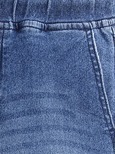 Image of Cherry Crumble Blue Washing Effect Denim Casual Wear Regular Fit Summer Trouser for Boys