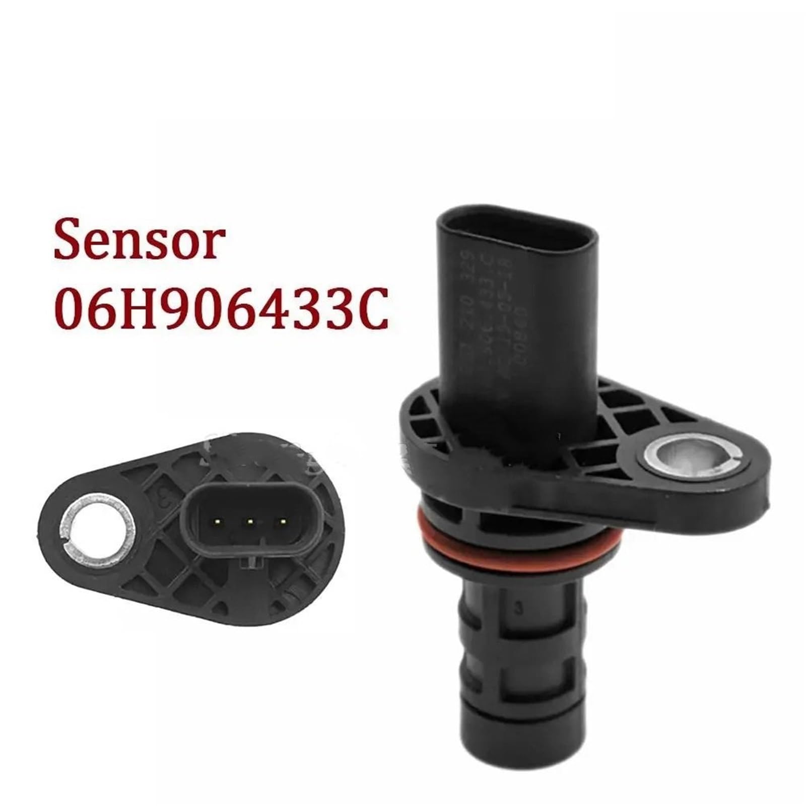 Czujnik położenia wału korbowego 06H906433C 06H906433B 06H906433D pasuje do Audi A3 A4 A5 A6 A7 A8 Q3 Q5 Q7 Q8 TT VW siedzenia Skoda(Sensor and Plug)
