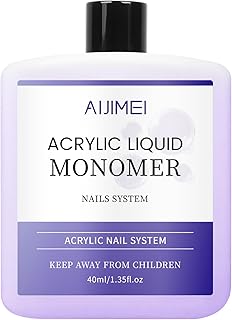 Acrylic Liquid Monomer for Long Lasting 40ml Acrylic Liquid Professional Nail Art Supplies Suitable for Salon and Home (1pcs)