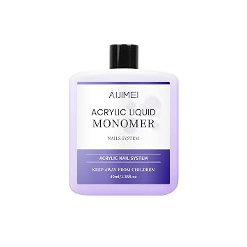 Acrylic Liquid Monomer for Long Lasting 40ml Acrylic Liquid Professional Nail Art Supplies Suitable for Salon and Home 1.33Fl.oz