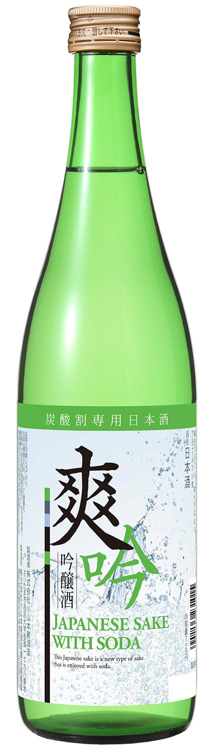 Amazon.co.jp: 浜福鶴 爽吟 炭酸で割って飲む 吟醸酒 (日本酒 / 720ml