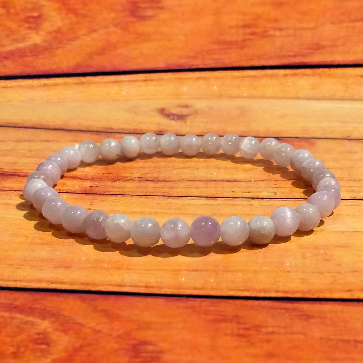 Natural AAA Pink Kunzite Bracelet Stretch Bracelet | 7-7.5” Length Kunzite Bracelet Gemstone Bracelet | Unisex Bracelet | 10mm Round Shape Beads| Men Beaded Bracelet - Image 2