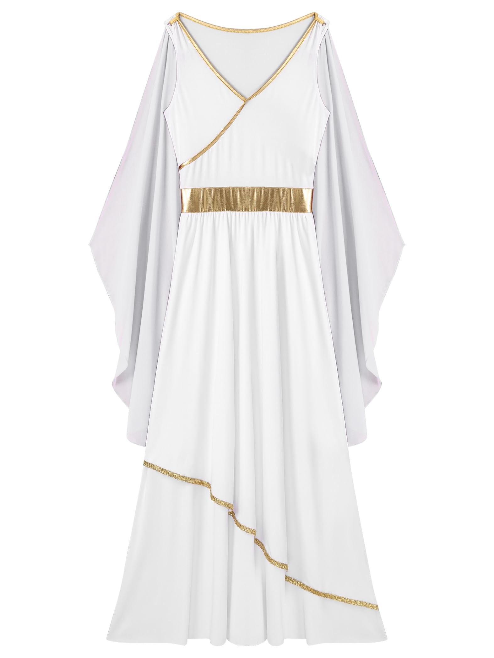 Costume de déesse grecque pour femme - Robe grecque blanche antique - Robe romaine - Pour fête à thème, spectacle et danse