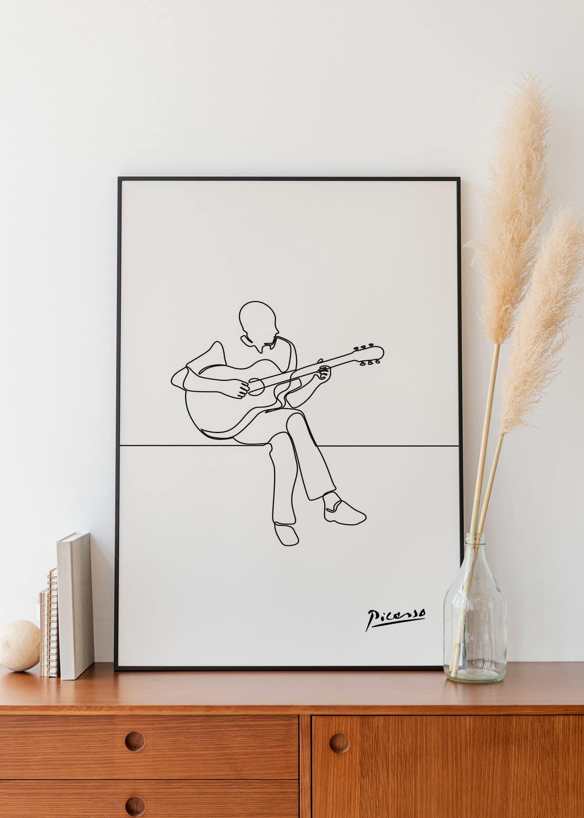 Amazon.co.jp: MUSIC Picasso ドローラインアートポスター