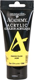 GRUMBACHER Academy Acrylic Paint Size: 254 oz, Process Yellow (C254P)