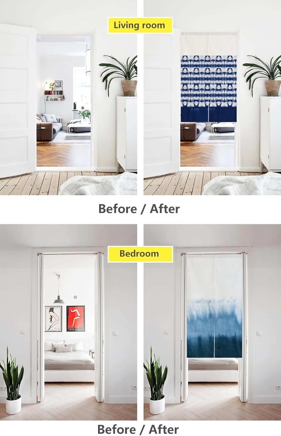 Kitchen Curtain Bedroom Partition Curtain Japanese Doorway Curtain Noren Japanese Curtain Doorway Feng Shui Door Curtain Black Pattern 70 x 120 cm