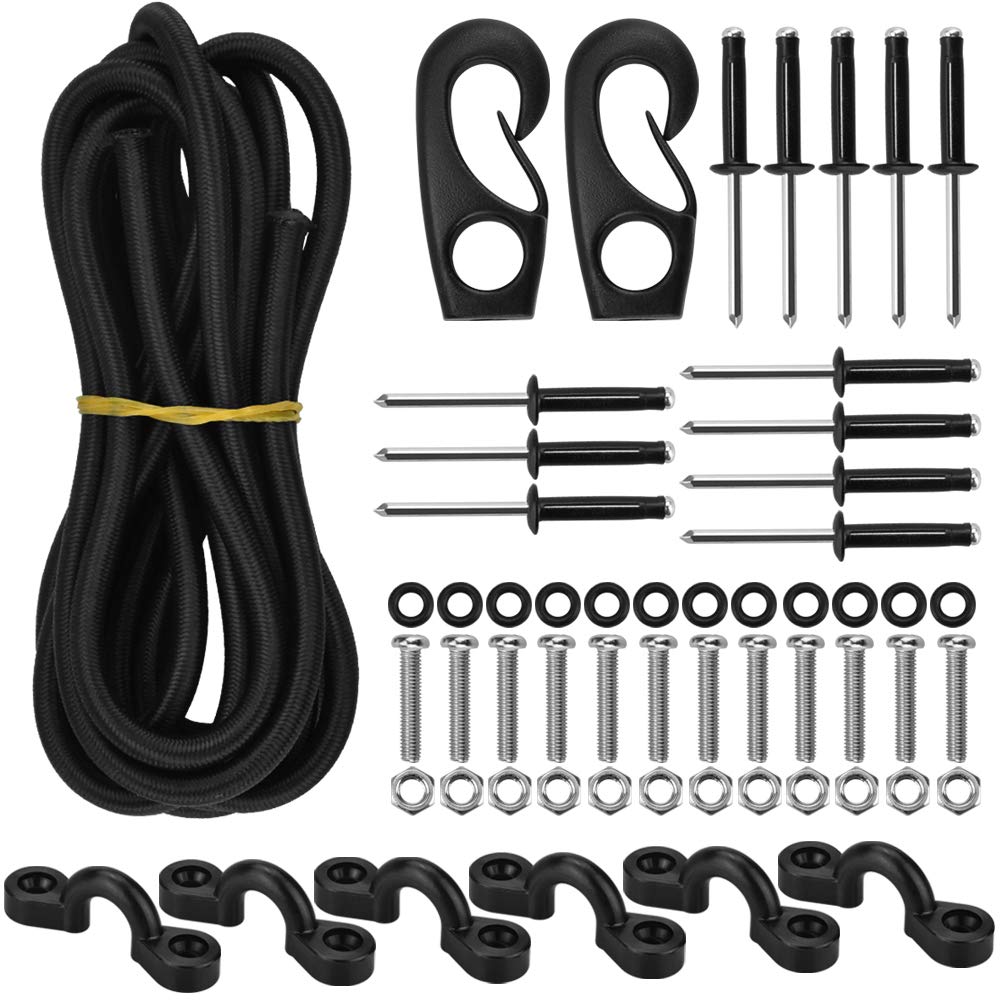 Buy ZILONG 33 PCS Kayak Bungee Rigging Kit Kayak Bungee Repair