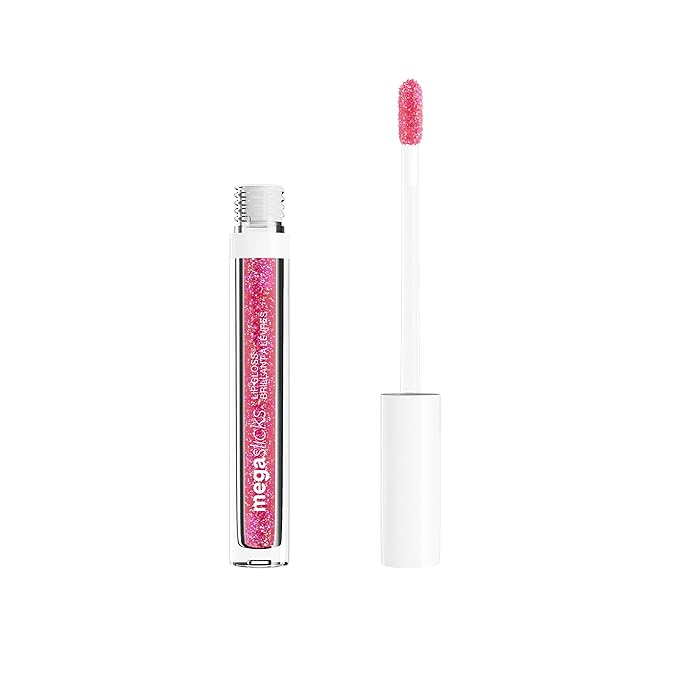 Wet n wild Mega Slicks Lip Gloss | Long Lasting | Hyaluronic Acid | High Shine | Crushed Grapes Paraben & Cruelty Free-0.63 Ounces