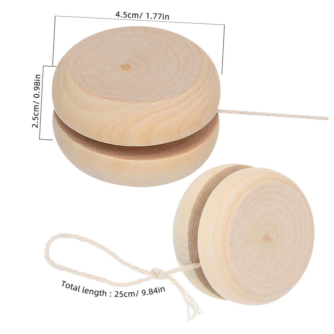 BESPORTBLE 30 Palla in Legno da Dipingere da Te per Regalo per Ragazzi e Ragazze Materiale Durevole per Attività Genitore Figlio e Giochi Indoor Outdoor