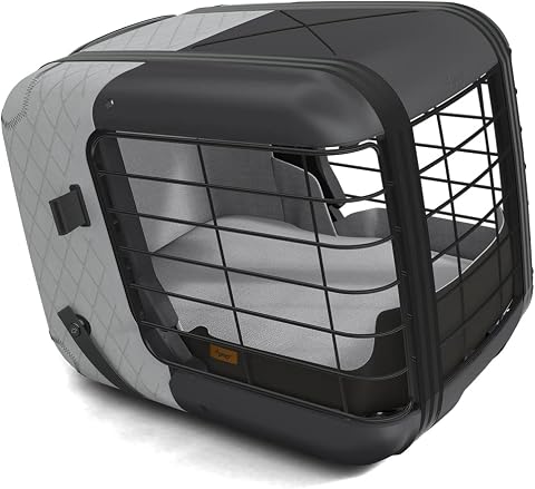4pets Caree Cool Grey Crash-Tested Dog & Cat Car Seat Carrier