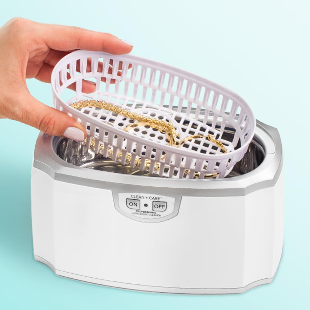 Professional Ultrasonic Cleaner Machine for Jewelry, Watches, Glasses, Dentures & Tools – 45kHz Digital Stainless Steel Ultrasonic Cleaner with Timer, Heater, Lab & Home Use