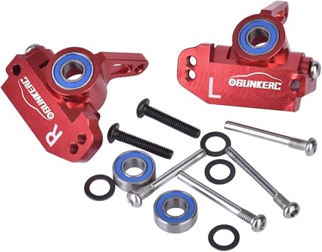 OGRC Caster Block Steering Blocks for Traxxas 2WD Slash/StampedeRed