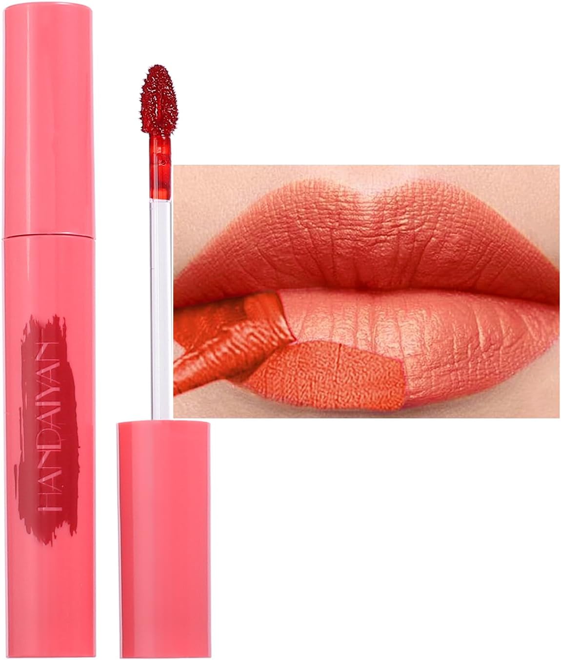 Peel Off Lip Stain Lip Tint, tattoo kleur lipgloss, matte lipgloss langhoudende waterdichte vloeibare lippenstift non-stick cup lip tint, tear-off lipgloss make-up (#01)