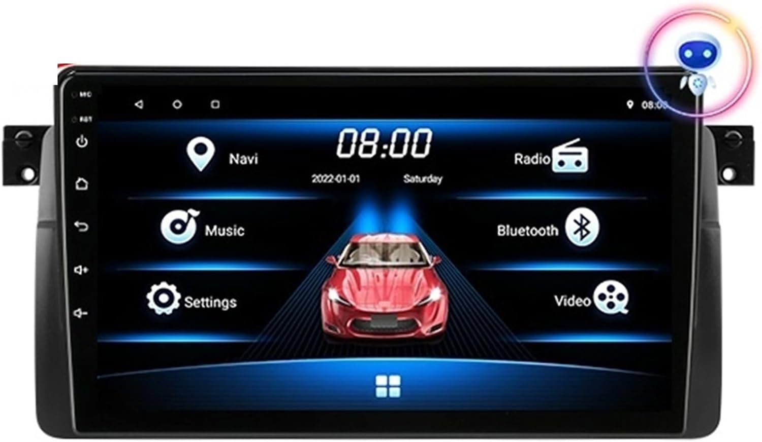 Multimedialny Odtwarzacz Wideo Nawigacja GPS Przejrzysty I Responsywny(T3 max-MIC-Fan)