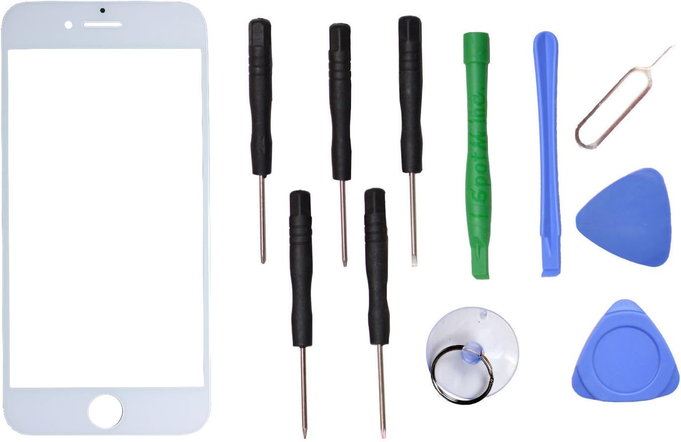 Front Outer Screen Glass Lens Replacement Parts for Apple 4.7" iPhone 7 (White)