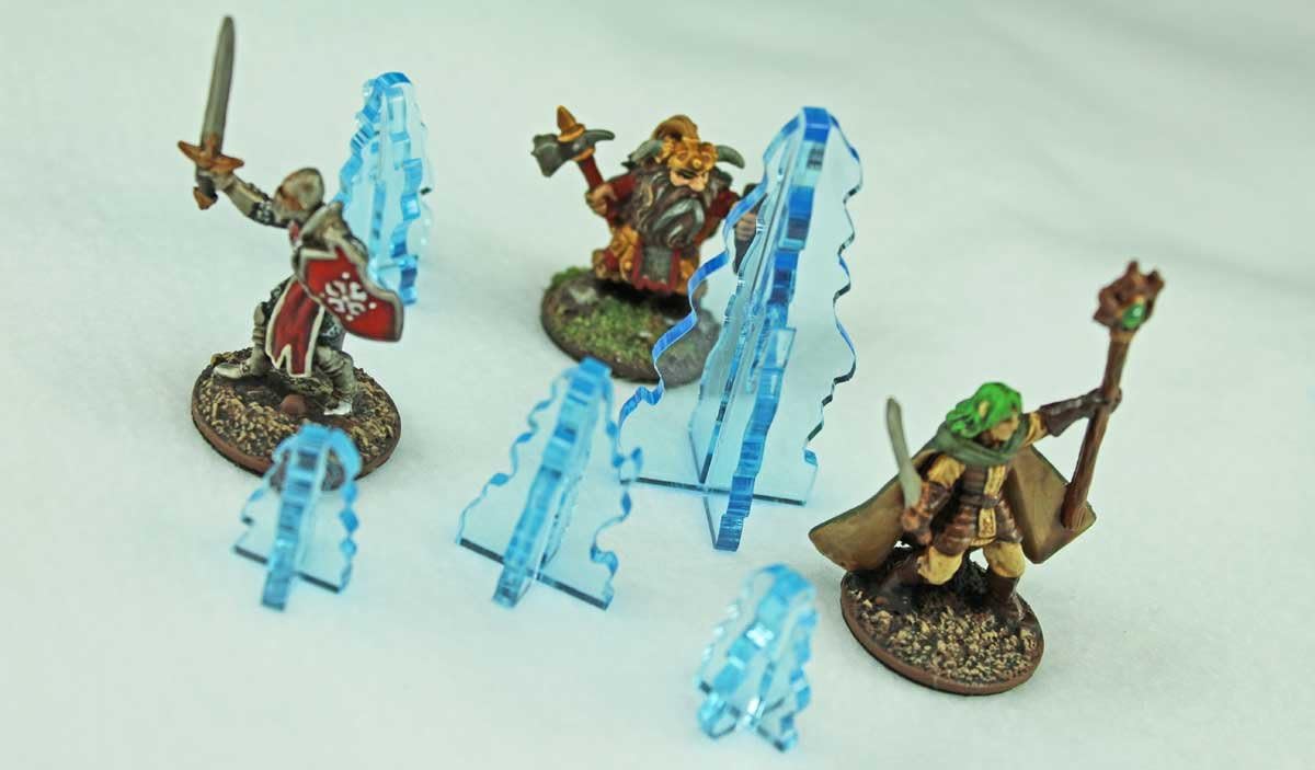 LITKO Stalagmite Terrain Marker Set, Transparent Light Blue (5)