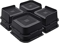 Vista 37 de Elevadores de cama de 6 pulgadas resistentes, elevadores de muebles para cama, escritorio, mesa, sofá, sofá, elevadores de cama de gran