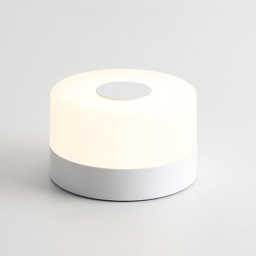 JUSHENG Luces nocturnas de bebé para guardería, 3 temperaturas de color seleccionables y regulables, lámparas LED recargables para mesita de noche,