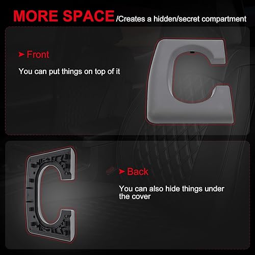 Miniatura 4 de cciyu Almohadilla de repuesto para portavasos de consola central gris, se adapta a Ford 2004-2014 para F150, inserto duradero y antideslizante para