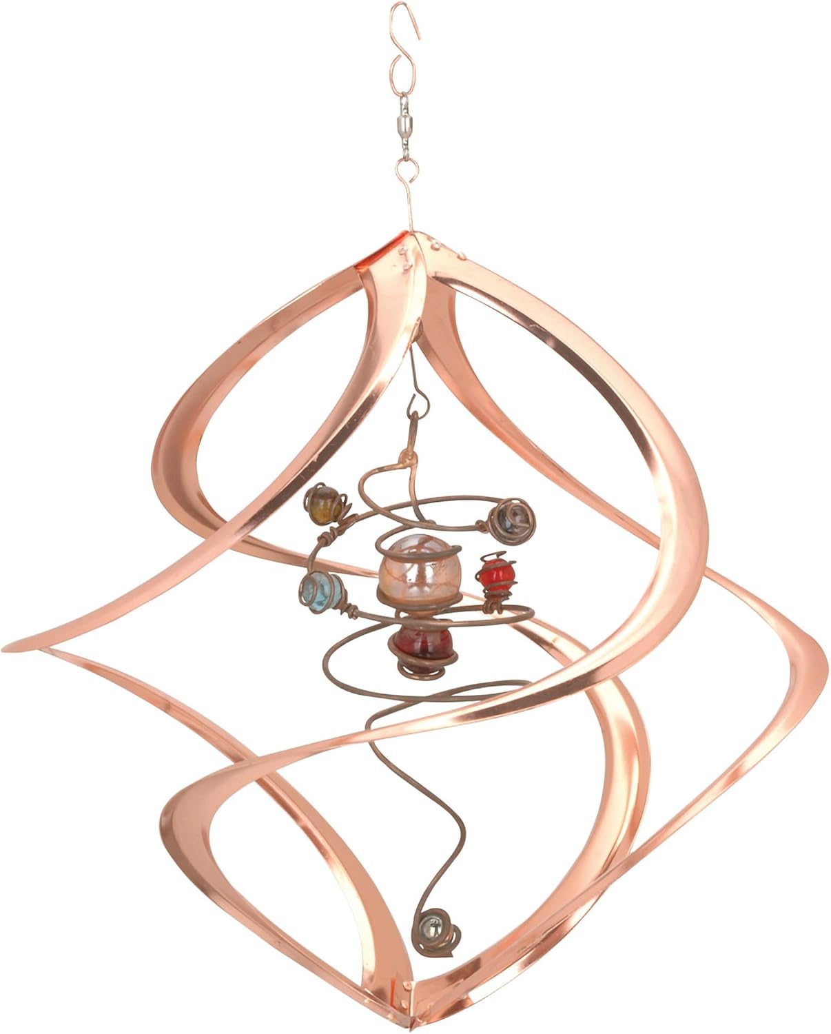 red carpet studios cosmix copper spiral planet wind sculpture (31054) medium, spiral planets
