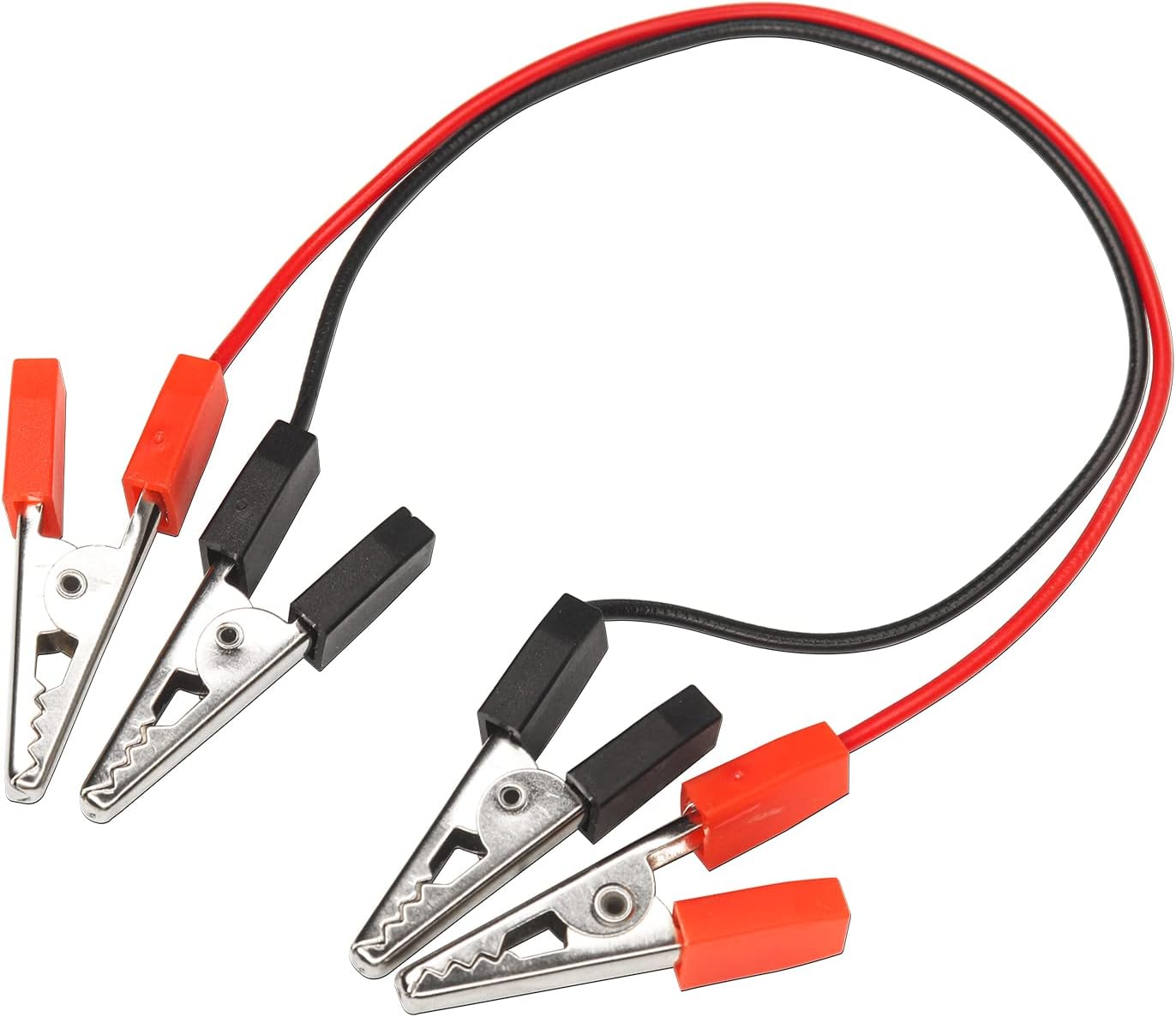 Electronic Spices 35mm Double Ended Crocodile Alligator Clip With Red and Black Wire Pair of 5